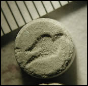 photo of six light green pills